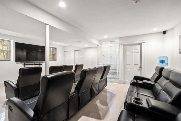 Home Theatre Room, Interior, Recessed Lighting, Theatre Room