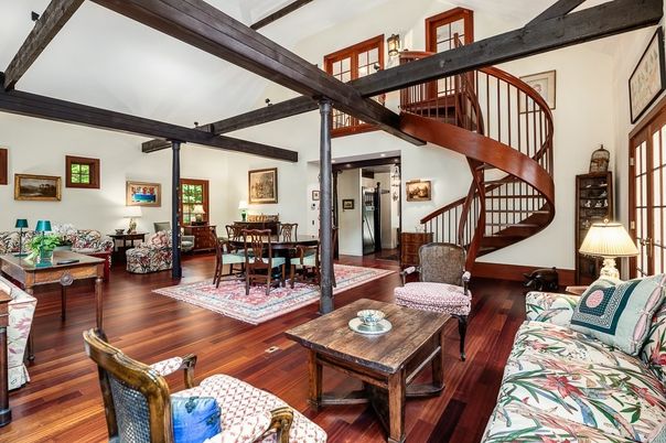 Dining room, Interior, Living room, Wooden Beams, Wood Texture Flooring