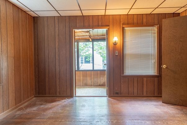 Empty room, Interior, Wood Texture Flooring, Wooden Walls