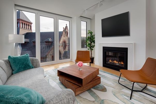 Fireplace, Interior, Living room, Wood Texture Flooring
