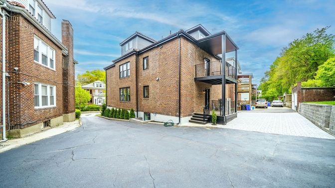 Exterior, Facade, Brick Facade, Tudor Revival