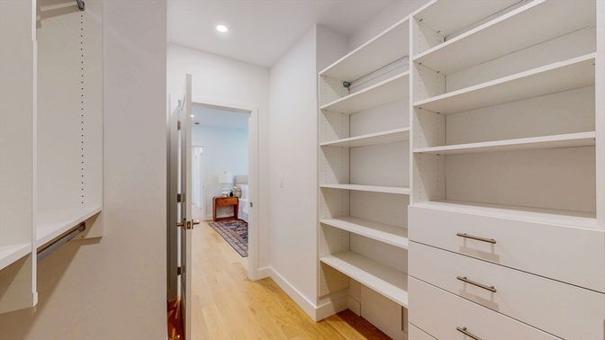 Interior, Recessed Lighting, Walk-in Closets, Wood Texture Flooring