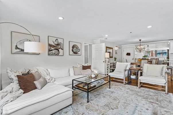 Chandelier, Dining room, Interior, Living room, Recessed Lighting, Wood Texture Flooring