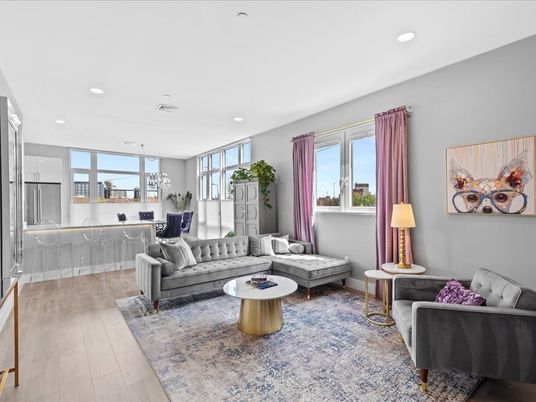 Interior, Kitchen, Living room, Pendant Lights, Recessed Lighting, Wood Texture Flooring