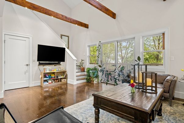Interior, Living room, Wooden Beams, Wood Texture Flooring