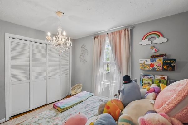 Bedroom, Chandelier, Interior
