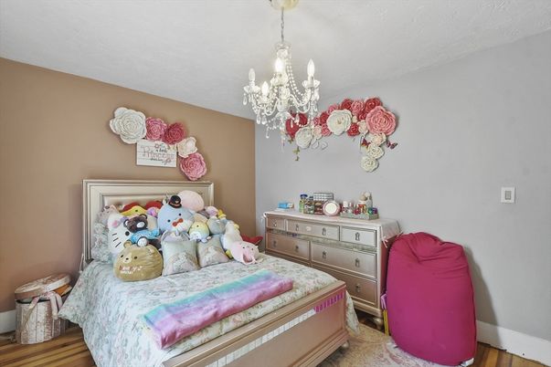 Bedroom, Chandelier, Interior