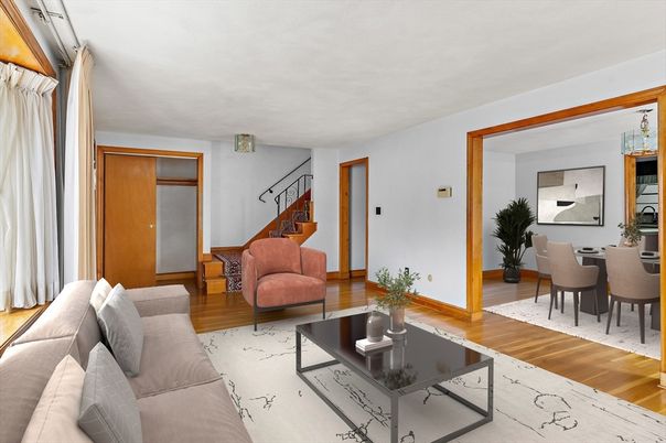 Chandelier, Empty room, Interior, Wood Texture Flooring