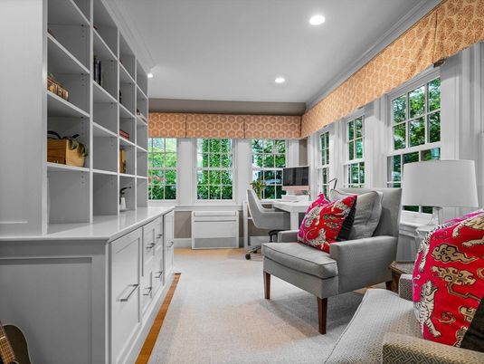 Home Office, Interior, Recessed Lighting