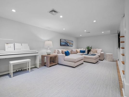 Interior, Living room, Piano, Recessed Lighting