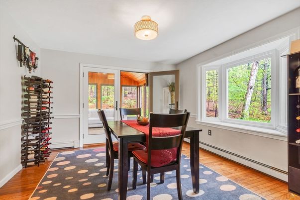 Dining room, Interior, Wood Texture Flooring