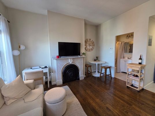 Fireplace, Interior, Living room, Wood Texture Flooring
