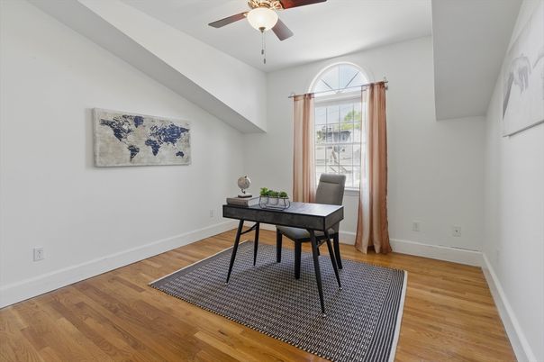 Home Office, Interior, Wood Texture Flooring