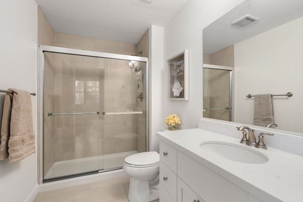 Bathroom, Glass Shower, Interior