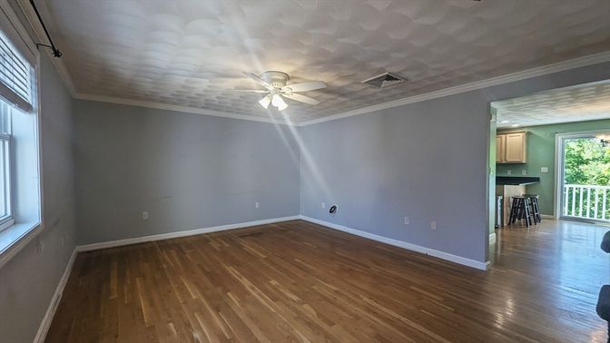 Empty room, Interior, Wood Texture Flooring