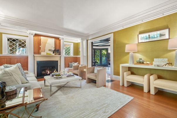 Fireplace, Interior, Living room, Wood Texture Flooring
