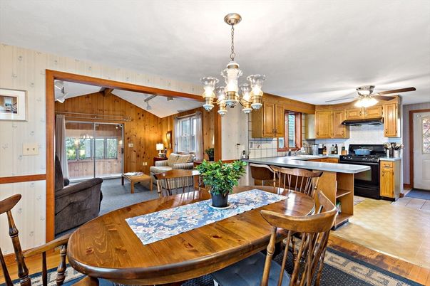 Chandelier, Dining room, Interior, Kitchen, Living room, Pendant Lights, Wooden Walls