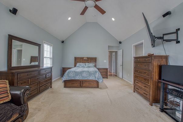 Bedroom, Interior, Recessed Lighting