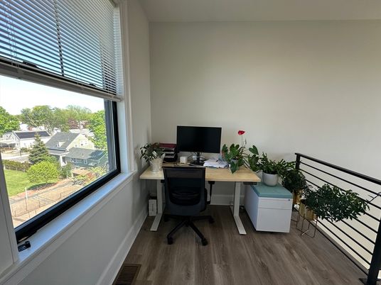 Home Office, Interior, Wood Texture Flooring