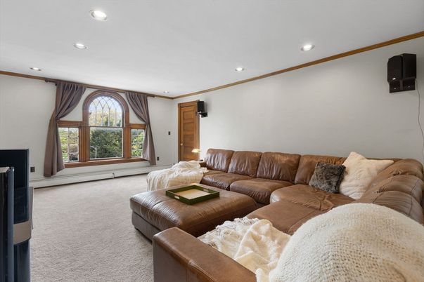 Fireplace, Interior, Living room, Recessed Lighting
