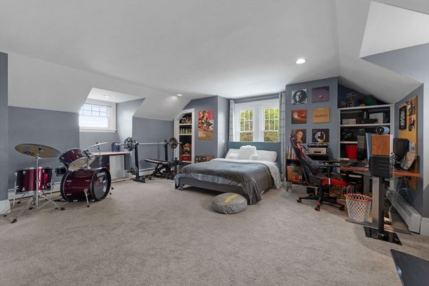 Bedroom, Fitness Equipment, Home Office, Interior, Recessed Lighting