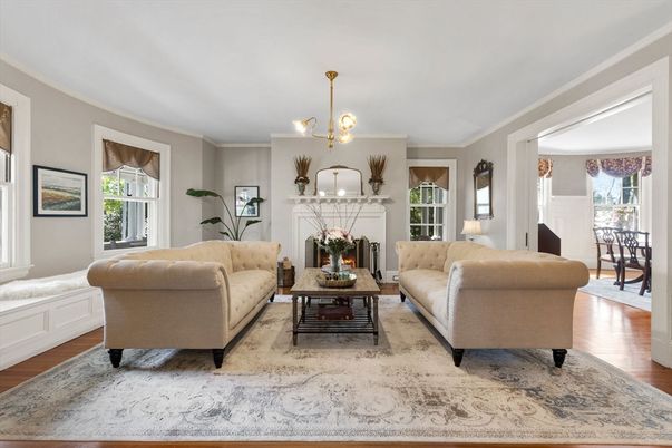 Chandelier, Fireplace, Interior, Living room, Wood Texture Flooring