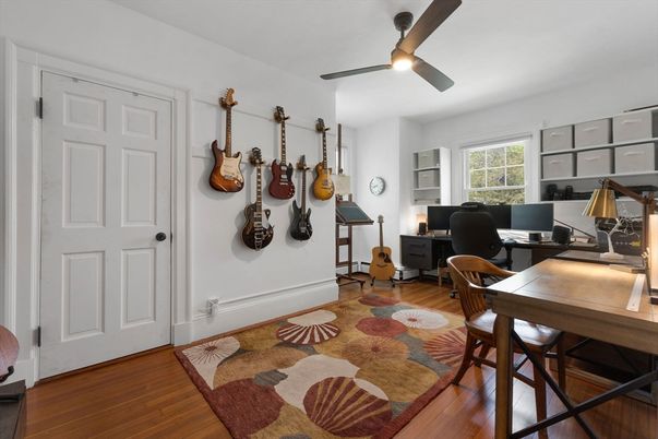 Home Office, Interior, Wood Texture Flooring