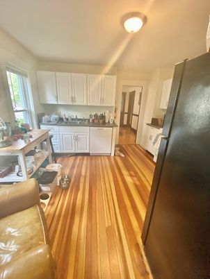 Interior, Kitchen, Wood Texture Flooring