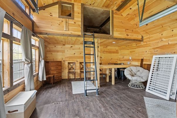 Home Office, Interior, Wooden Beams, Wooden Ceilings, Wood Texture Flooring, Wooden Walls