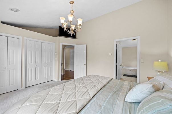Bedroom, Chandelier, Interior
