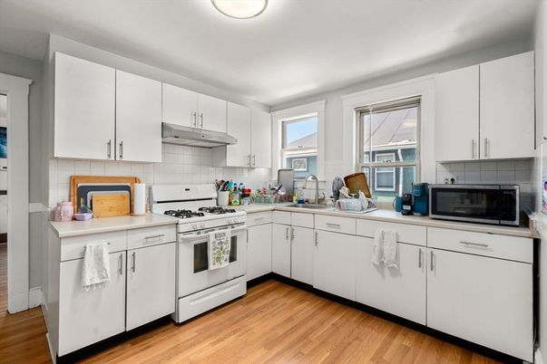 Interior, Kitchen, Wood Texture Flooring