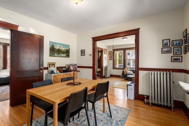 Dining room, Interior, Wood Texture Flooring