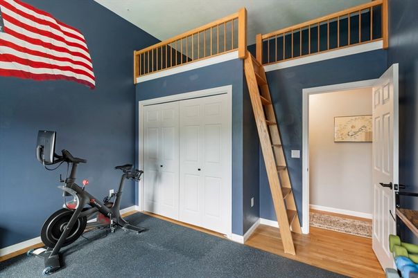 Fitness Equipment, Interior, Wood Texture Flooring