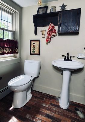 Bathroom, Interior, Wood Texture Flooring