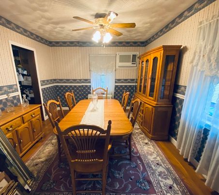 Dining room, Interior, Wood Texture Flooring