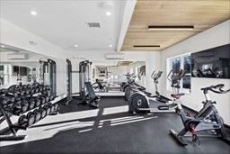 Fitness Equipment, Gym, Interior, Recessed Lighting