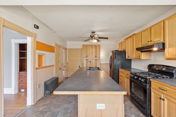 Interior, Kitchen, Wood Texture Flooring