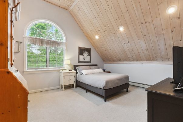 Bedroom, Interior, Recessed Lighting, Wooden Ceilings