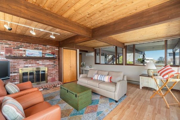 Fireplace, Interior, Living room, Stone Walls, Wooden Beams, Wooden Ceilings, Wood Texture Flooring