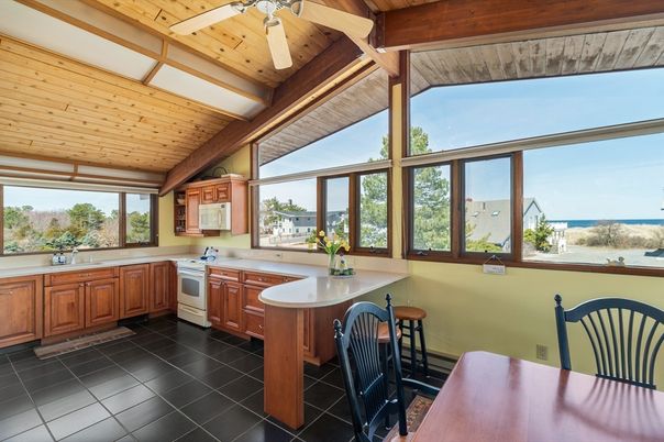 Interior, Kitchen, Water, Wooden Beams, Wooden Ceilings