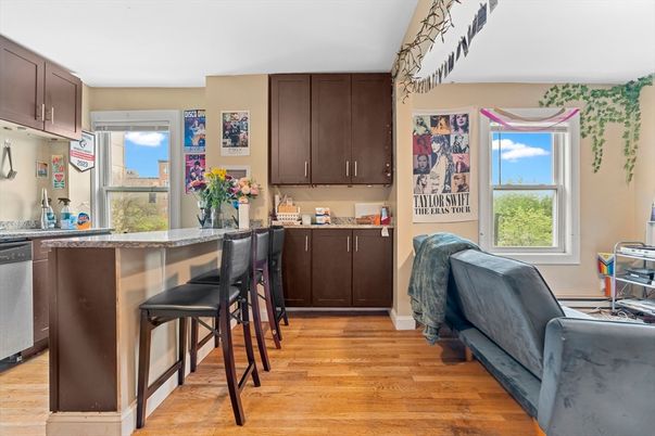 Interior, Kitchen, Wood Texture Flooring