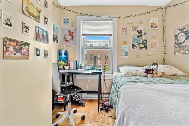 Bedroom, Home Office, Interior, Wood Texture Flooring