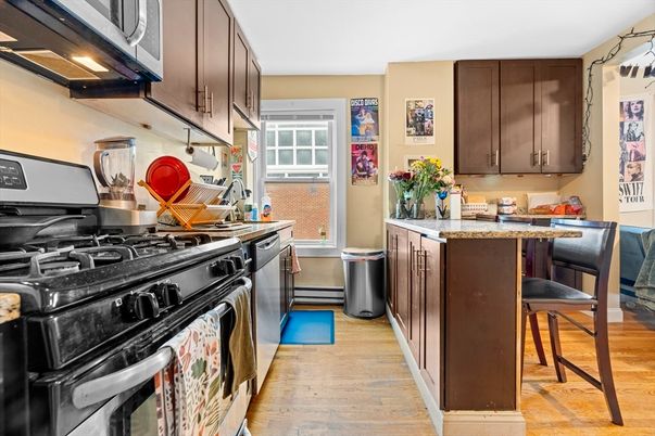 Interior, Kitchen, Wood Texture Flooring