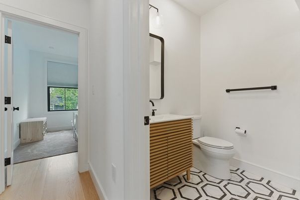 Bathroom, Interior, Wood Texture Flooring
