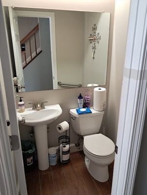 Bathroom, Interior, Wood Texture Flooring