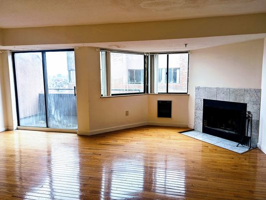 Empty room, Fireplace, Interior, Wood Texture Flooring