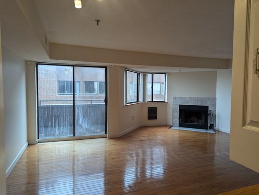 Empty room, Fireplace, Interior, Wood Texture Flooring