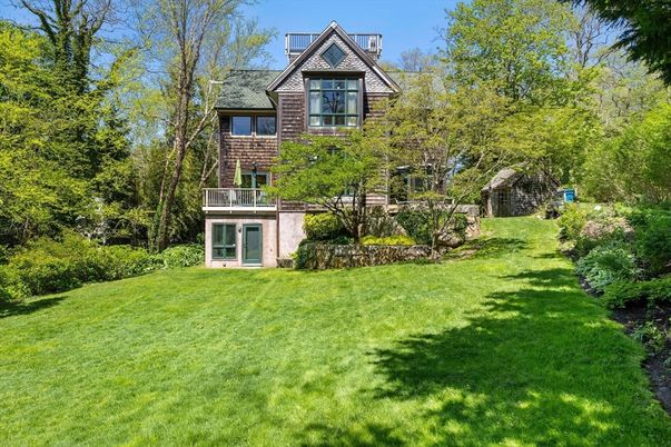Backyard, Exterior, Facade, Brick Facade, Tudor Revival