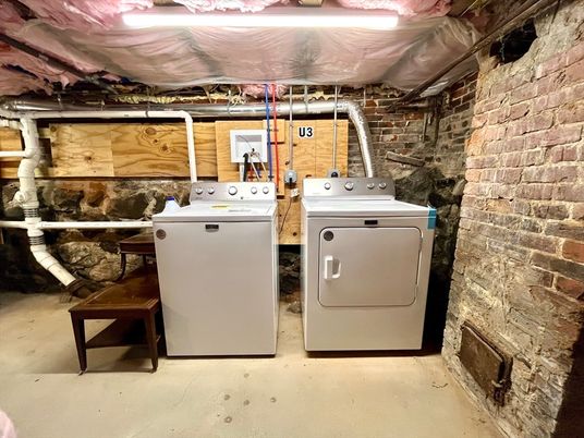 Interior, Stone Walls, Washer