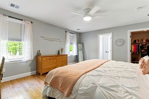 Bedroom, Interior, Wood Texture Flooring